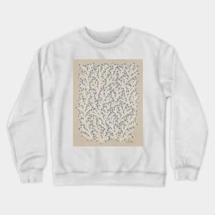 Berry Branches - Blue Tan Crewneck Sweatshirt